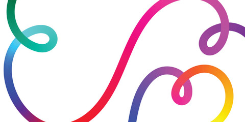 Vibrant Abstract Lines Intertwining on a Black Background. A dynamic image featuring interwoven, colorful lines in various shades of the rainbow against a solid black backdrop.