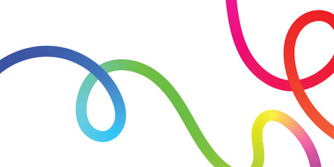 Vibrant Abstract Lines Intertwining on a Black Background. A dynamic image featuring interwoven, colorful lines in various shades of the rainbow against a solid black backdrop.