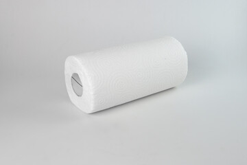 a roll of paper towels