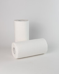 two rolls of paper towels