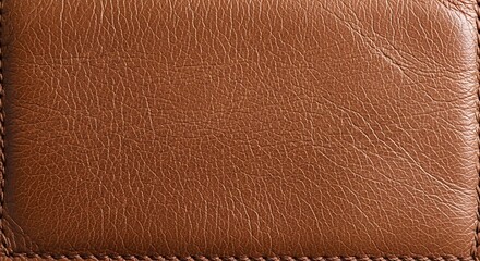 Closeup of a Brown Leather Wallet.