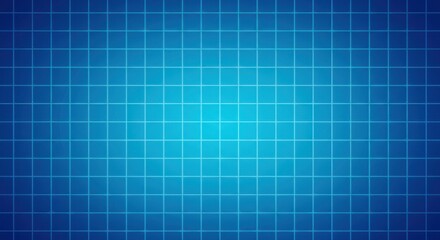 Abstract blue grid pattern with gradient background