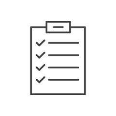 Feedback form icon stroke liner version on white background