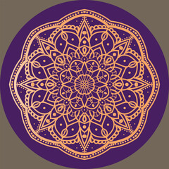 Intricate Mandala Design circular symmetrical
