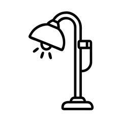 illustration of a lamp on a white background