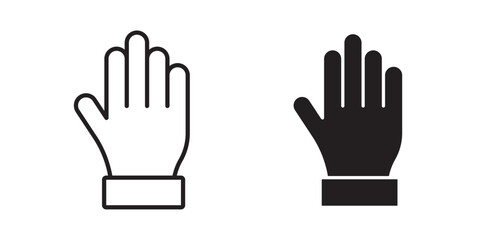 Mittens icon. Suitable for website design, logo, app and UI. Vector illustration with stroke and fill on a white background.