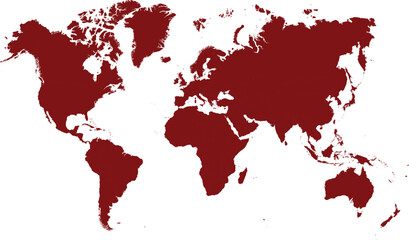 Fototapeta premium Earth in Focus: A Minimalist World Map