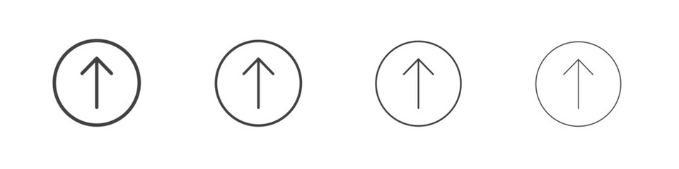 Upload arrow icons vector graphics for web designs