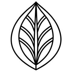 black and white leaf