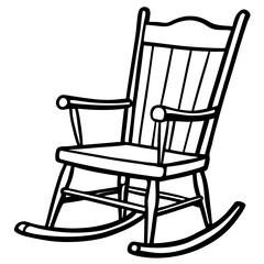 wooden rocking chair