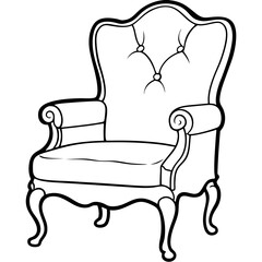 armchair vector illustration
