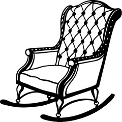 armchair isolated on white