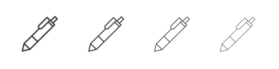 Pen icons vector graphics for web designs