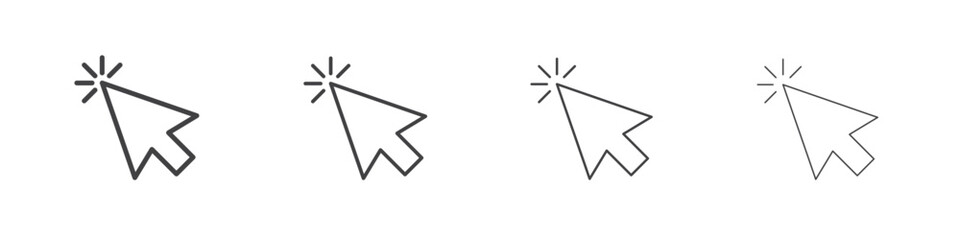 Mouse icons vector graphics for web designs