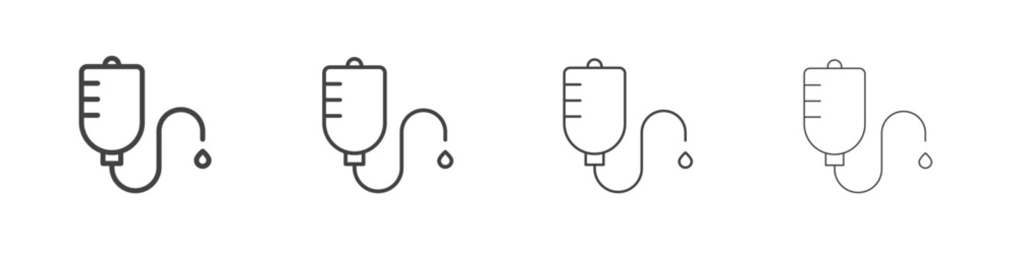 IV drip icons vector graphics for web designs