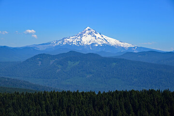 Naklejka premium Mount Hood Volcano in Oregon
