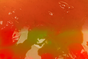 Red slime toy isolated background.