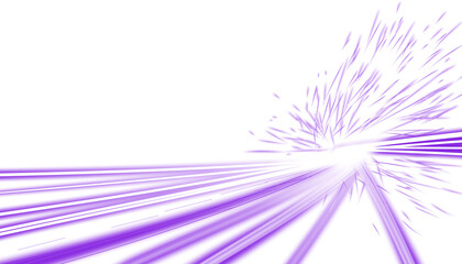 A purple light trail effect with a dynamic motion blur. Fast-moving light streaks culminating in a...