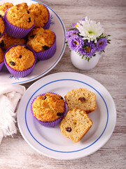  pumpkin muffins with sultana