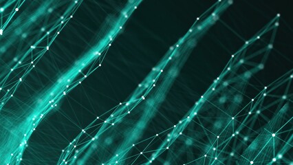 Abstract connection dots. Computer generated 3d render