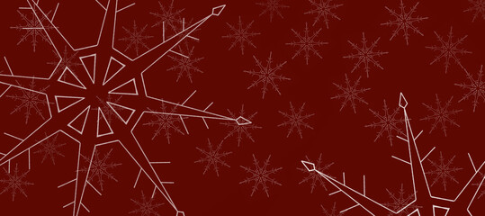 Obraz premium monochrome background with light and falling snowflakes, Christmas background, abstract background, Christmas,
