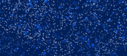 Obraz premium monochrome background with light and falling snowflakes, Christmas background, abstract background, Christmas,