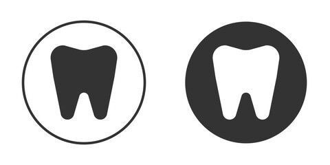 Tooth icon silhouette vector illustration collection