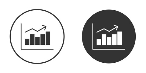 Statistics icon silhouette vector illustration collection