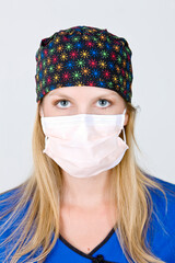 Expertise in Action: A Young Medical Professional at Work in a Bright Studio