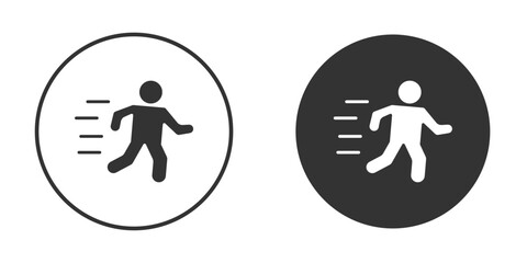 Running icon silhouette vector illustration collection