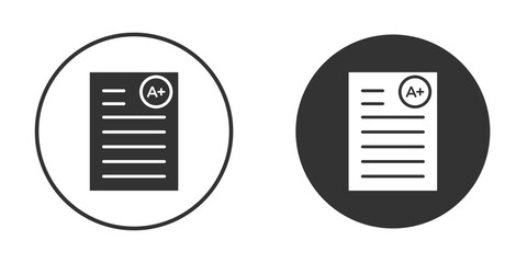 Report card icon silhouette vector illustration collection