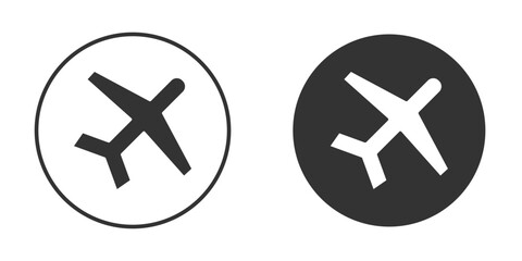 Obraz premium Plane icon silhouette vector illustration collection