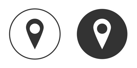 Location icon silhouette vector illustration collection