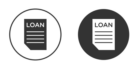 loan icon silhouette vector illustration collection