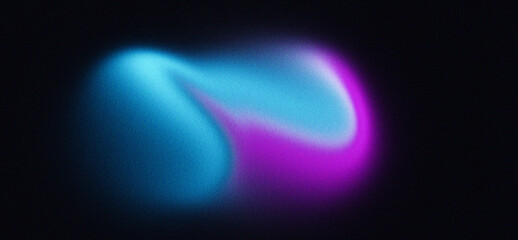 An ethereal blend of vibrant neon blue and electric purple, creating a stunning and visually captivating abstract grainy background 