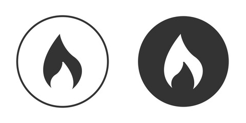 Fire icon silhouette vector illustration collection