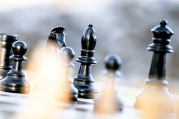 chess pieces on a chessboard