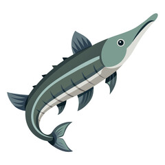Naklejka premium vector illustration of a fish
