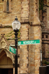 Newberry Street in Boston, famous for its many shops and restaurants