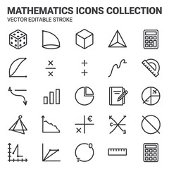 A collection of twenty black and white line art graphics