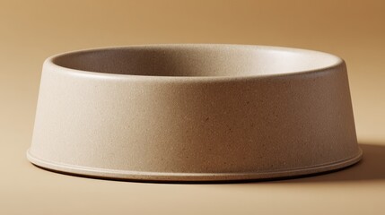 Blank biodegradable pet food bowl packaging template. Pet food mockup