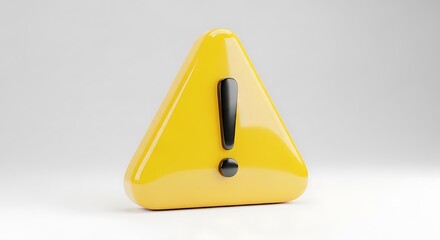 Yellow warning sign exclamation point symbol attention caution danger hazard safety alert