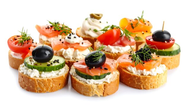 Assorted small sandwiches