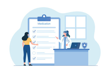 Businesswoman completing checklist on clipboard with manager reviewing tasks at office desk meeting transparent background