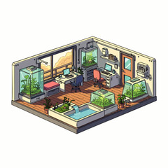 Discover a futuristic smart balcony office, seamlessly blending biophilic design with advanced technology for sustainable remote work and enhanced productivity.