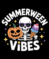 Summerween Vibes Spooky Summer Pumpkin Summerween