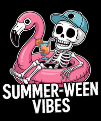 Halloween Summer Ween Skeleton Float Costume