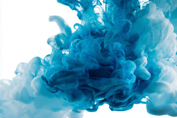 Abstract blue-white background with soft blue pastel ink for design and text