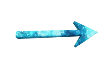 Yellow directional arrow with weathered paint indicates the right direction and choice for viewers and design projects