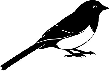 Elegant bird illustration in black and white a simple yet striking animal design for ornithology projects